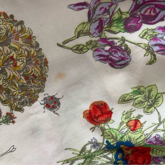 Vintage 90’s Geiger Floral & Bug Skirt 100% Cotton Absolutely Gorgeous Size 6/S - Picture 7 of 13